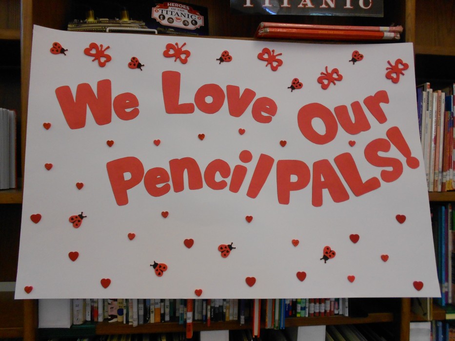 We Love our PencilPALS sign